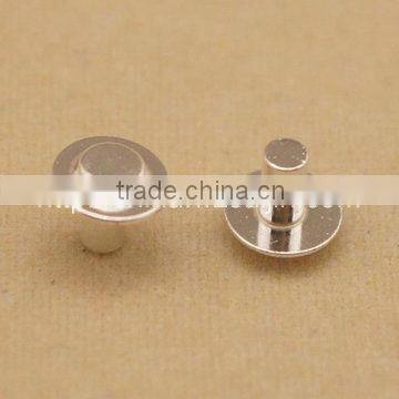 4mm AgNi pure alloy electrical bimetal button contact rivets