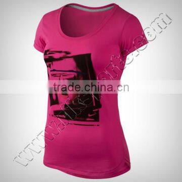 Women Beautiful Sports T-Shirts Casual T-Shirts With 100% Cotton