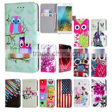 Printed PU Flip Wallet Leather Phone Case For Sony Xperia Z5 Compact