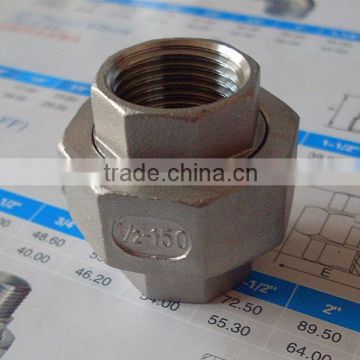 1/2 inch steel union pipe fitting