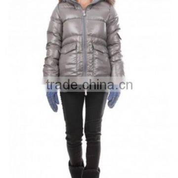 2015 New Design Down Jacket for Women Warm Winter Jacket Fur Hood photo-3