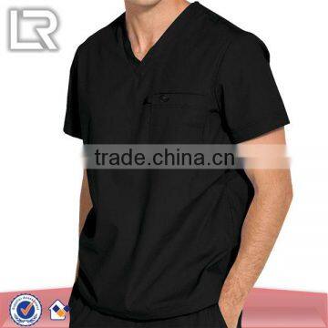 Hot wholesale Asymmetrical Neck Top medical Scrubs