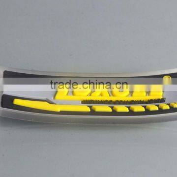 ECO-Friendly PVC Label For Garment, Soft PVC Trademark Brand, PVC Brand Label photo-3