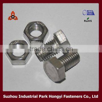 China Supplier Hex Bolt And Nut Size M12 With Full Thread