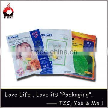 die cut photo paper packaging bag
