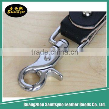 Wholesale Custom leather key chain for promotion leather keychain metal