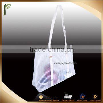 Popwide newest 2014 Mesh Beach Bag/tote bag blank