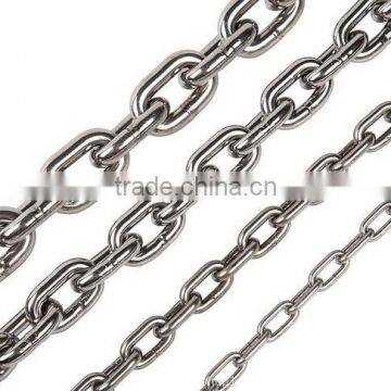 Argon-arc welding stainless steel chain in short link with different size and length, strong breaking