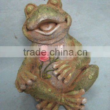 Polyresin Frog sitting position