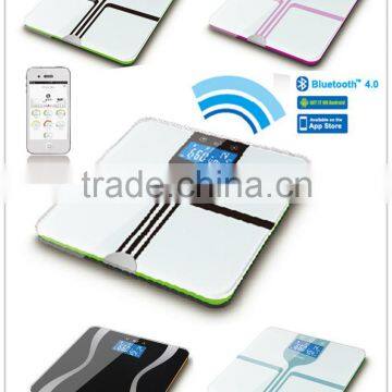 High Accuracy Fat Analyzer Body Scale With ITO Glass With Bluetooth