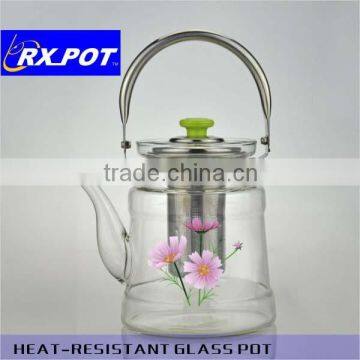 borolisicate glass heat resistant glass tea pot1500C/2200C