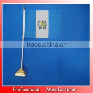 30*45cm Guatemala flag,durable table flags,hand waving custom pennant