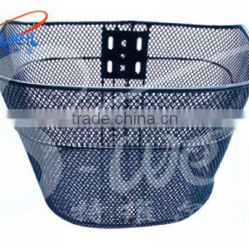 ZCK-008 anti-rust steel bike/bicycle basket with plastic coating