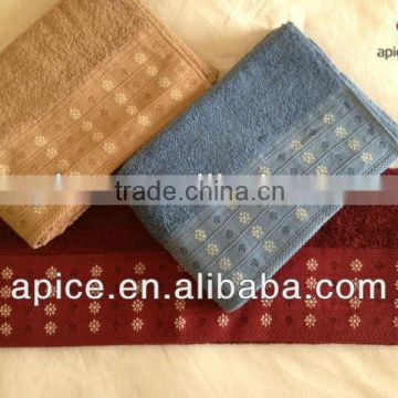 cotton jacquard towel design medium size towel