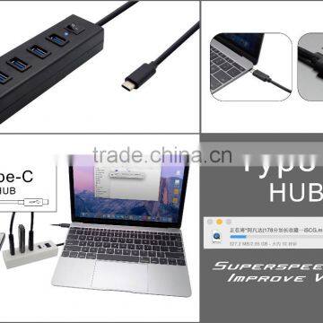 Forida 2015 USB3.0 HUB With Type C Cable photo-4