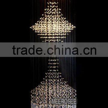 Long Size Large Crystal Ceiling Light Fixture, Crystal Stair Light for stair case and Foyer / Hallyway MD1016 Free Shipping