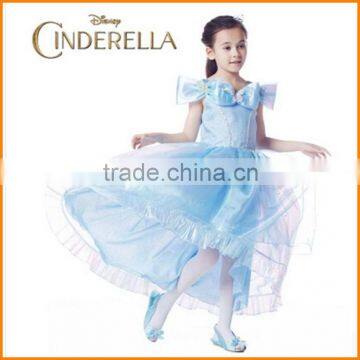 2015 girls Cinderella Princess Dress dress with a frozen Cinderella table Costume