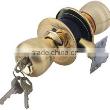 cylindrical door knob lock