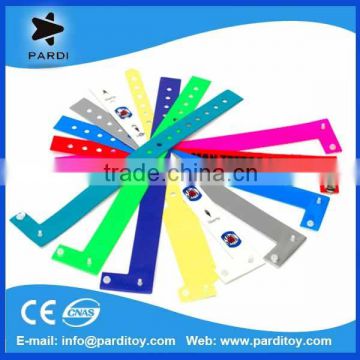 High quality eco-friendly L shape vinyl paper bracelet wristbands