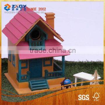 2015 New Product Colorful Wooden Villa Bird House photo-2