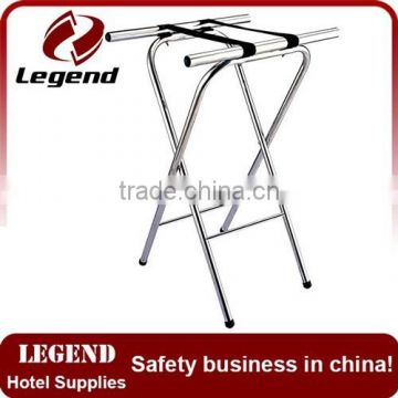 Modern hotel room metal folding luggage rack baggage shelf