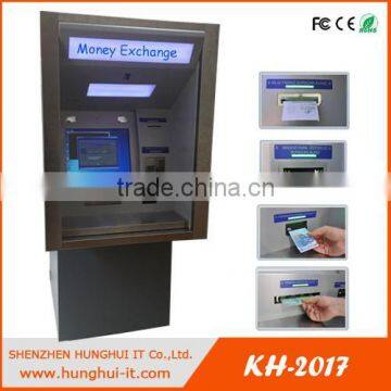 Cash acceptor currency exchange machine touch screen kiosk