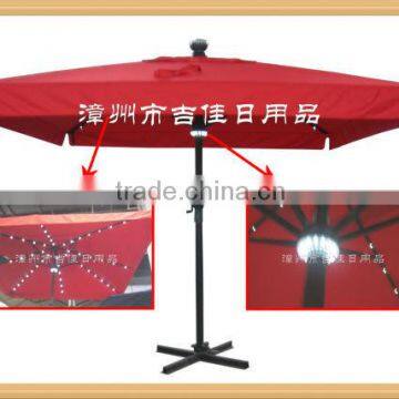 SPA-001L aluminum led solar patio umbrella