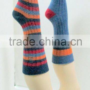 warm men fuzzy socks in rib design