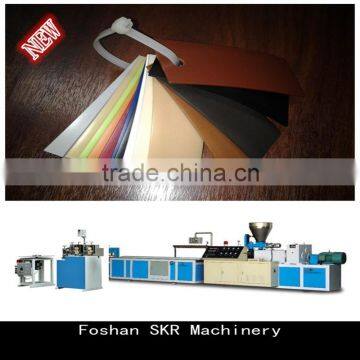 Foshan SKR machinery pvc double screw extruder edge banding profile production line