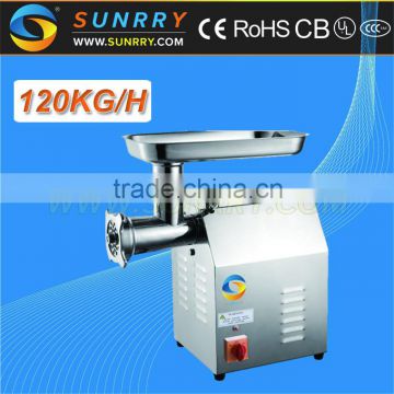 Meat grinder S/S body gears of meat grinder capacity 120kg/h stainless steel manual meat grinder for CE (SY-MM12 SUNRRY)