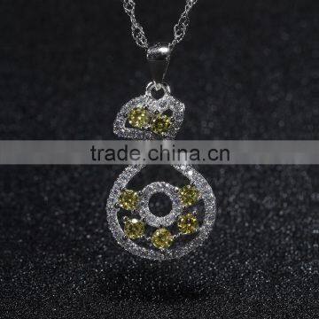 Perfume Bottle Pendant Crystal Cubic Zirconia Setting Silver Wholesale Pendant Bulk Sale photo-2