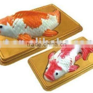 Plastic Golden Bottom Single Fish Mould