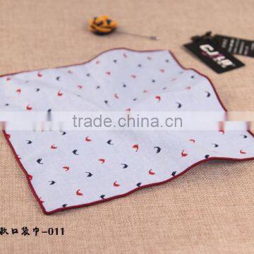 Custom Digital Print Linen Pocket Squares, Cotton Hanky photo-4