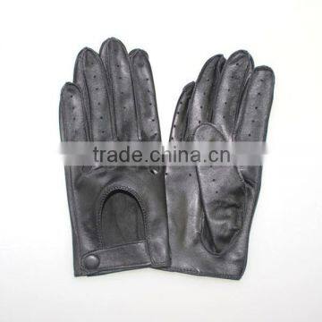 Leather Lambskin Gloves With Holes