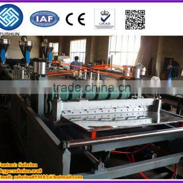 PVC corrugated plastic roof sheet machine/sheet machine