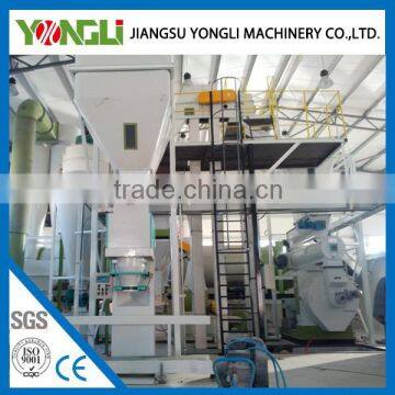 high rank production peanut shell granulator line machine with CE certificate