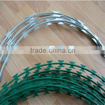 FACTORY WHOLESALE HOT DIPPED RAZOR BARBED WIRE ELECTRIC RAZOR BARBED WIRE MESH