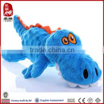 Hot Selling ICTI SEDEX Stuffed Soft Pet Toy Crocodile Dog Toy