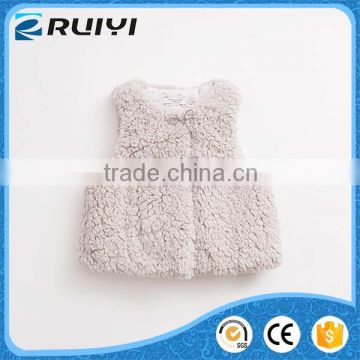 wholesale children's boutique clothing lamb wool winter vest