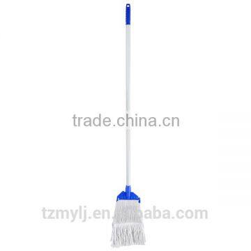 320g cotton Looped ends cotton floor cleaning mop with plastic clip 1.2m handle