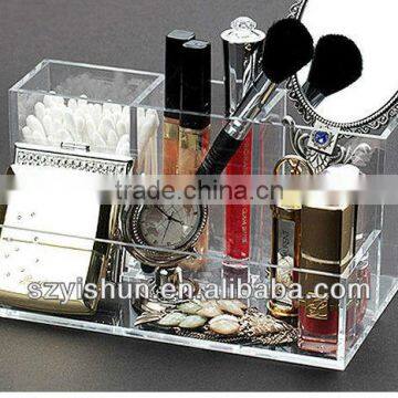 Cosmetic organizer makeup Multi-Use Display Box Acrylic Clear Cabinet Case Set L