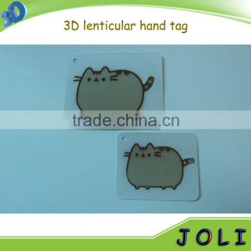 lenticular 3D hang tag for luggage and garment