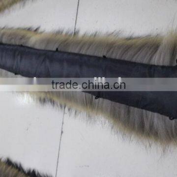 Wholesale Natural Raccoon Fur Collar Coat Detachable /Scarf 80cm*17cm photo-6