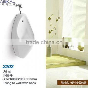 China Foshan produce wall mounted ceramic for man waterless urinal