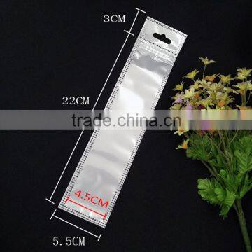 White Plastic Bag Nylon Cotton Zipper Pouch photo-2