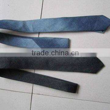 Black denim ties