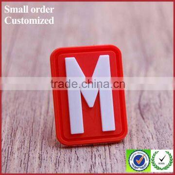 Wholesale red waterproof silicone bag luggage tags with logo