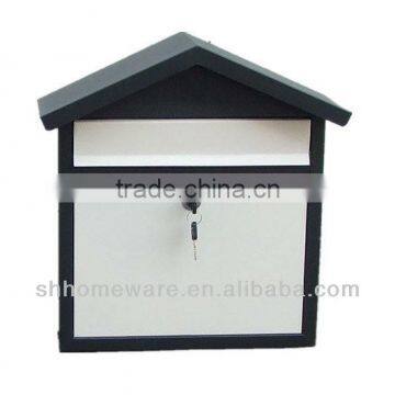 Galvanized steel mailboxes for doors