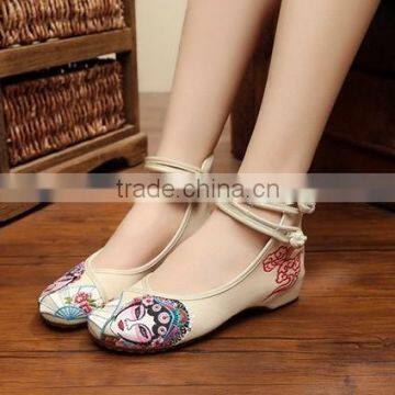 Women Casual Buckle Strap Old Beijing Shoes Pointed Toe Peiking Opera Embroidered Ladies Cotton Flats Oxford Sole No Logos photo-5