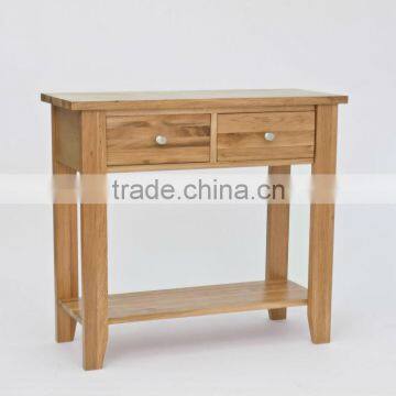 Wooden Two Drawers Hall Table